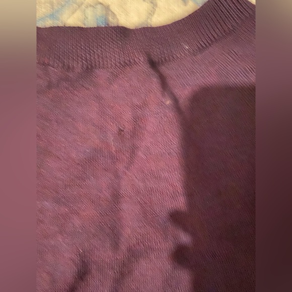 Amour Vert Karlotta Wool Sweater Purple Size XS - Picture 6 of 6